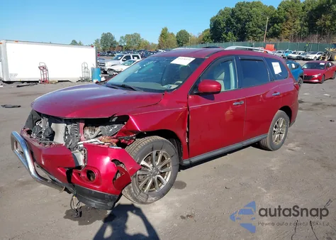 2013 Nissan Pathfinder Sv из США, поврежденный, VIN 5N1AR2MM9DC650836